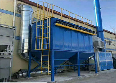 الصين نبض حقيبة الصناعية Baghouse الترشيح غلاية الغبار جامع 4200m3 / H تدفق الهواء المزود